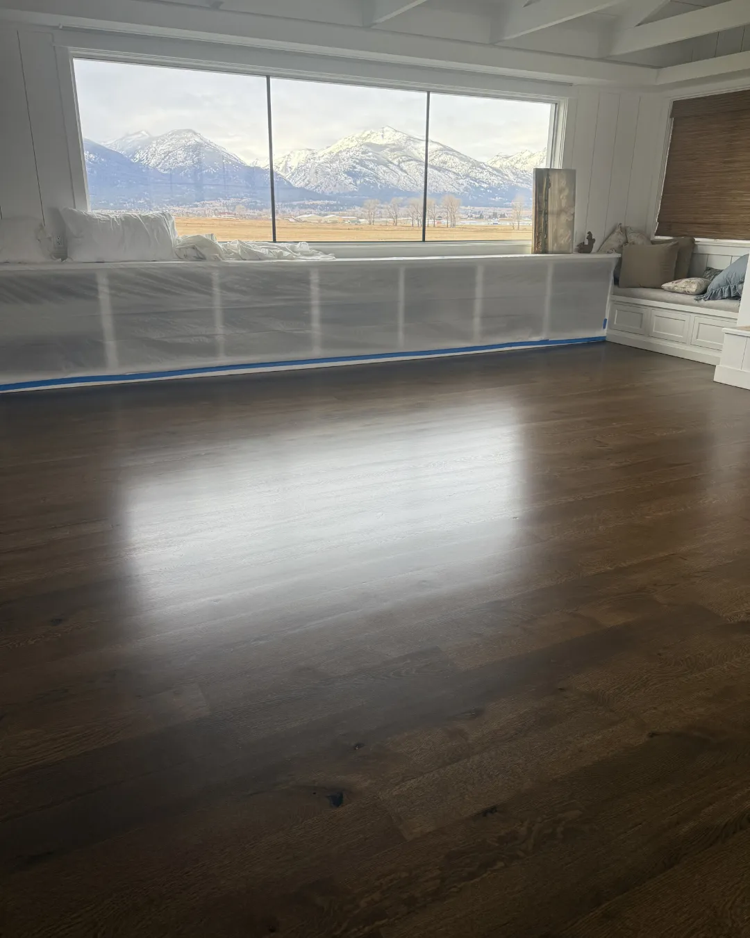 Flooring installation in a Willow Spring, North Carolina home