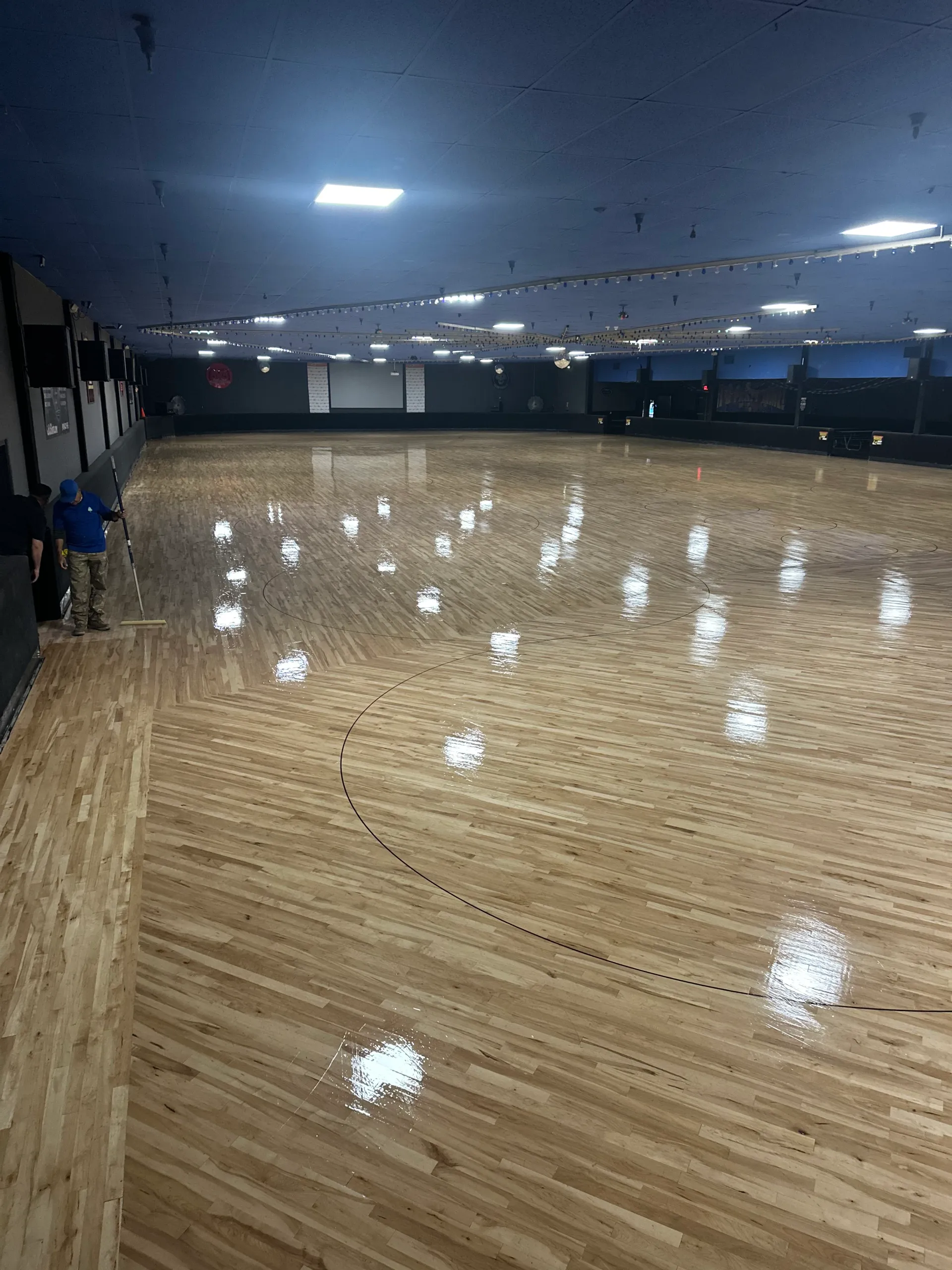 Commercial flooring installed in an Angier, NC business
