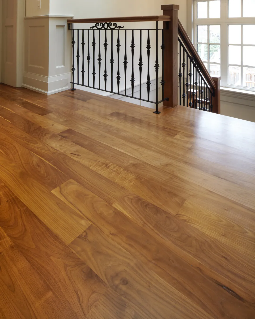 Wood-look laminate in an Angier NC living room